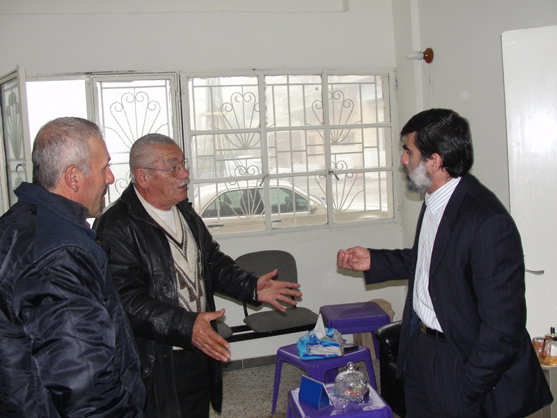 الرئيس عباس عواضة وابراهيم الضاوي ورضا يوسف