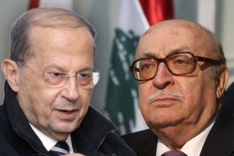 اللواء عصام أبو جمرة والجنرال ميشال عون