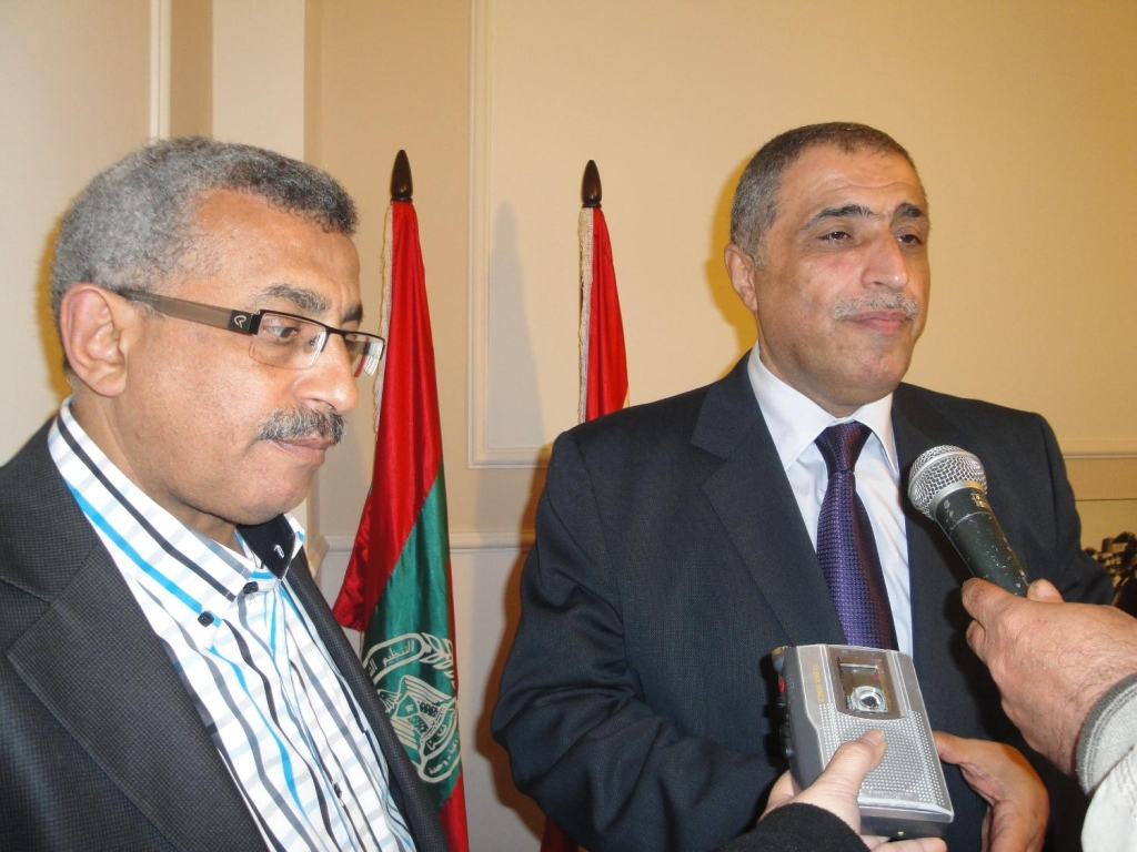 رئيس التنظيم الشعبي الناصري الدكتور أسامة سعد والنائب الدكتور قاسم هاشم nna