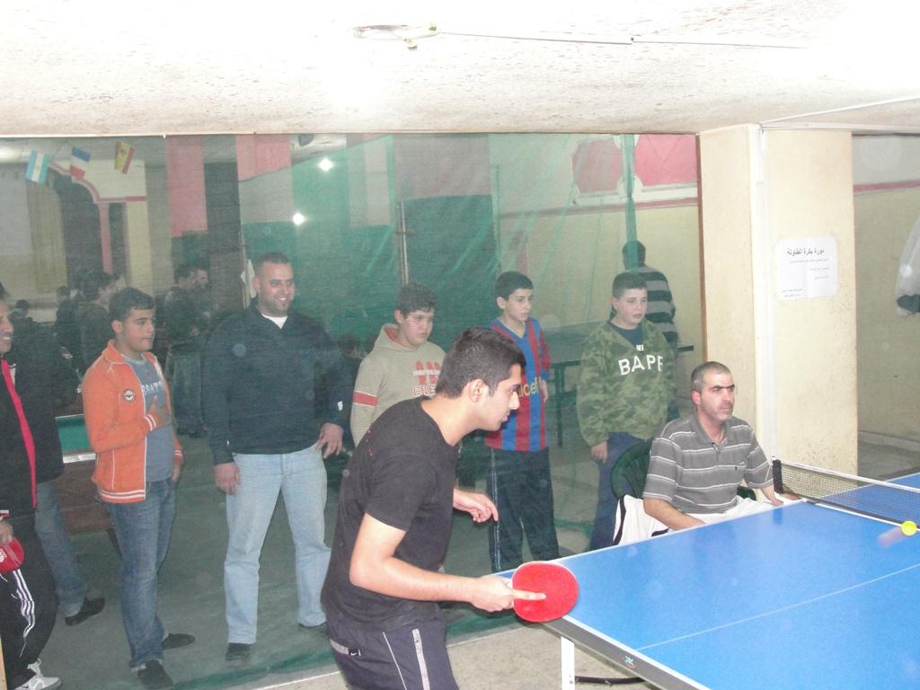 دورة كرة الطاولة التي أقامها تجمّع شباب الخيام الرياضي في بيروت