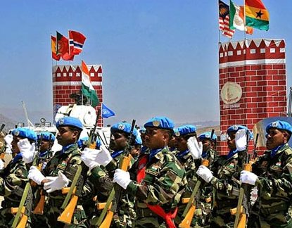 عناصر من الكتيبة الهندية العاملة ضمن قوات اليونيفل