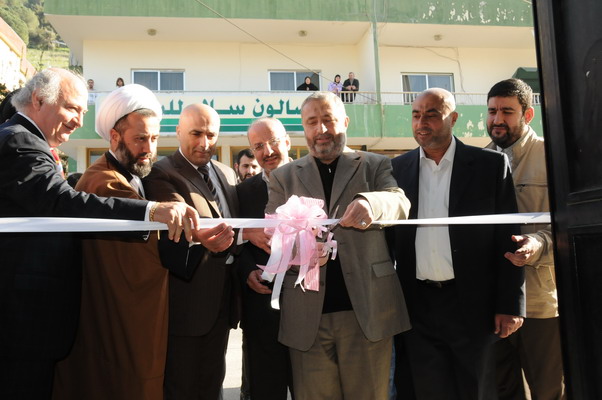 قص شريط الافتتاح للحملة في النبطية لمكافحة تعاطي  المخدرات