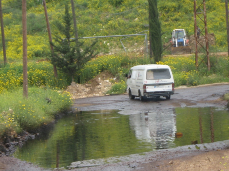 بقايا النفط المتسرّب في حبوش