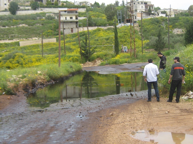 بقايا النفط المتسرّب في حبوش