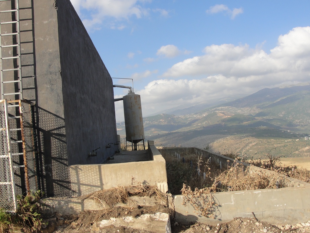 حيث يجري تجميع  البقايا الصلبة التي تتراكم بعد معالجة الصرف