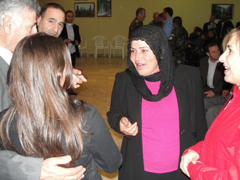 الحاجة رندا عبدالله تتحدث إلى البطلة ليا فرحات