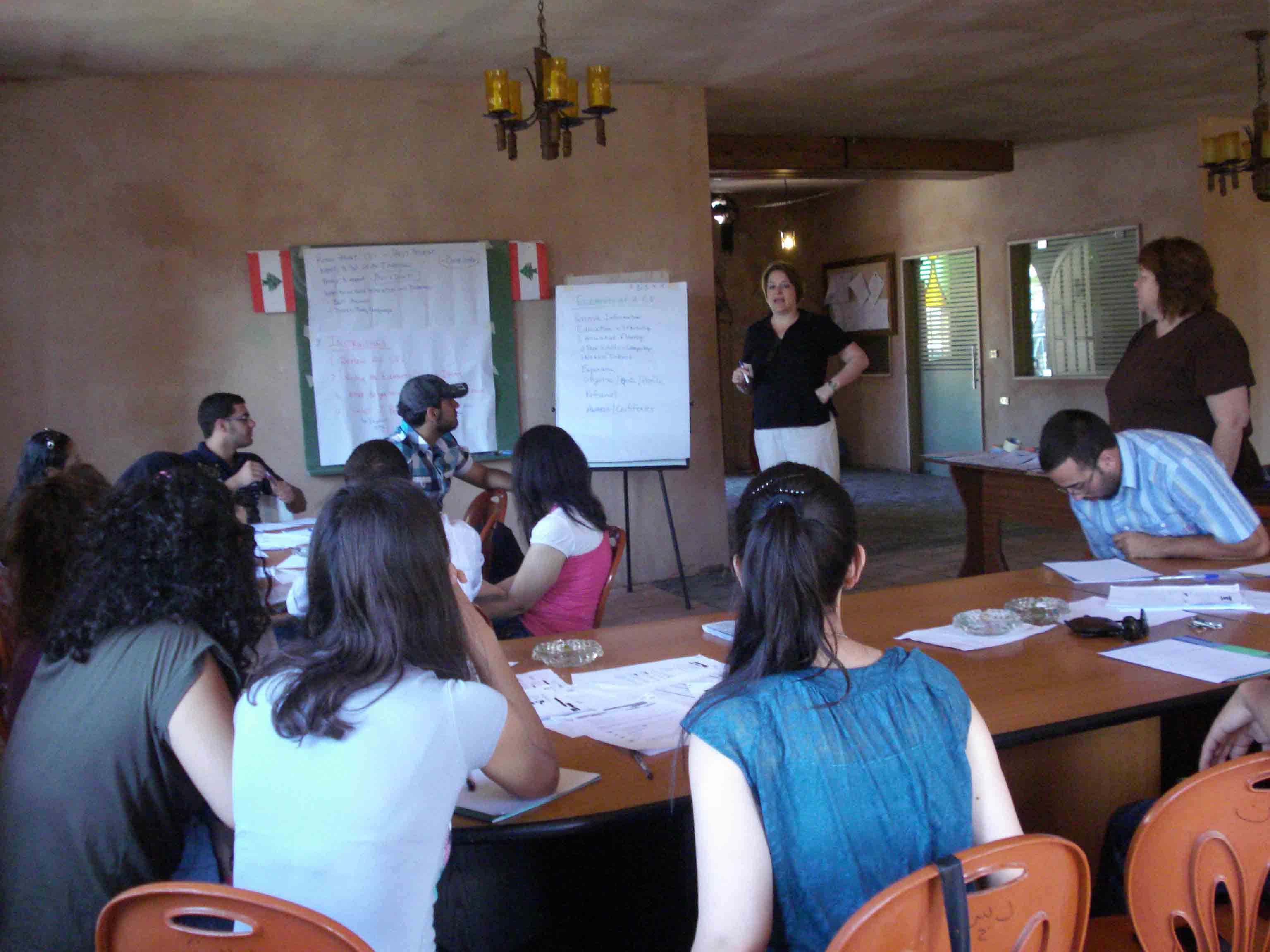 برنامج الأمم المتحدة الإنمائي الـ UNDP أقام بالتعاون مع المركز الأميركي اللبناني للغات دورة تحت عنوان \