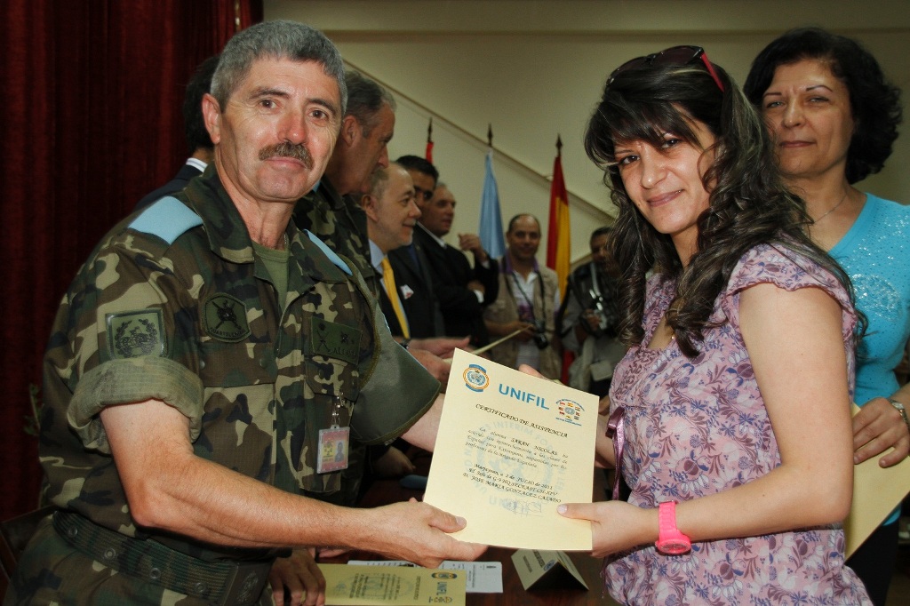 يوم اللغة الإسبانية في مقر قيادة القطاع الشرقي لليونيفيل في بلاط