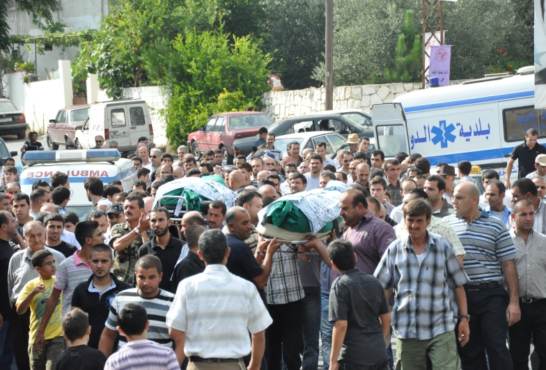 موكب التشييع في الدوير