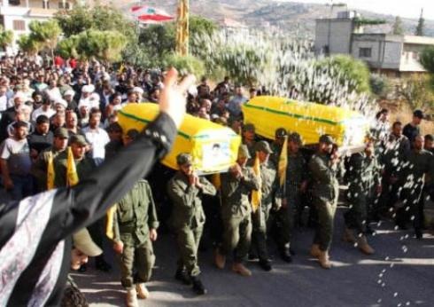 تشييع الشهداء الثلاثة الذي قضوا في انفجار النبي شيت