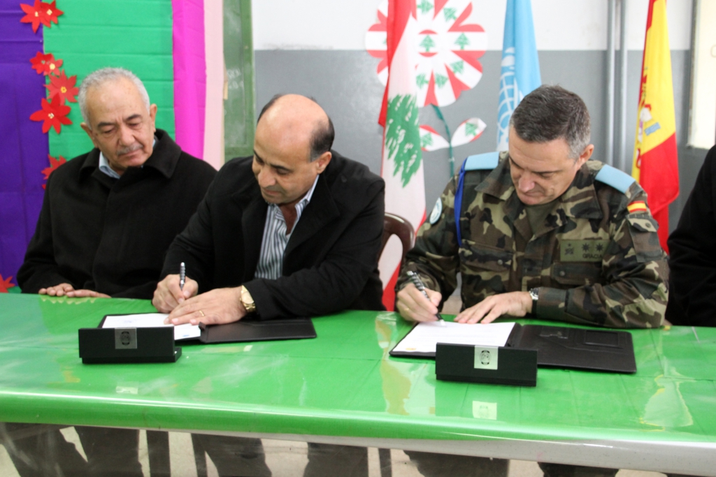 الكتيبة الإسبانية تموّل إعادة تأهيل المدرسة الرسمية في بلدة القليعة