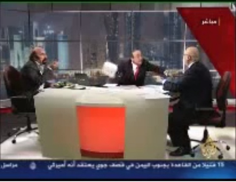 جوزف أبو فاضل ومحي الدين اللاذقاني على قناة الجزيرة في برنامج الاتجاه المعاكس