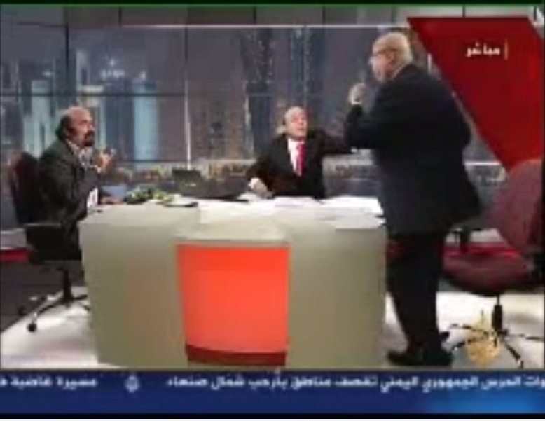 جوزف أبو فاضل ينتفض على محي الدين اللاذقاني على قناة الجزيرة في برنامج الاتجاه المعاكس