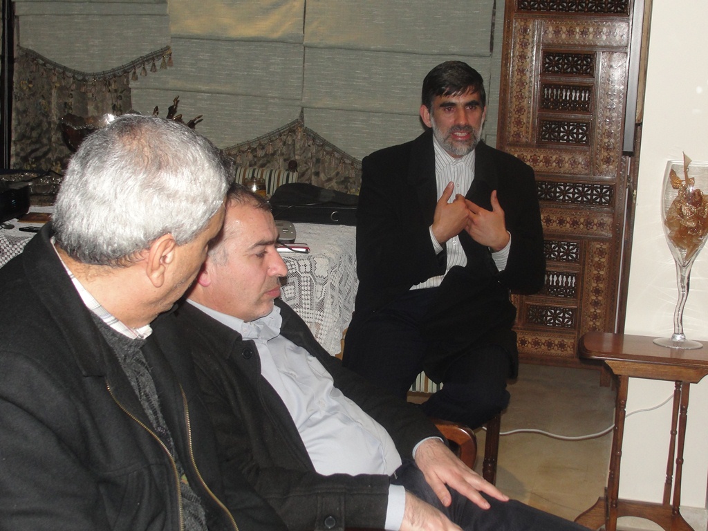 رئيس بلدية الخيام المهندس عباس عواضة يتحدث في اللقاء عن إنجازات البلدية