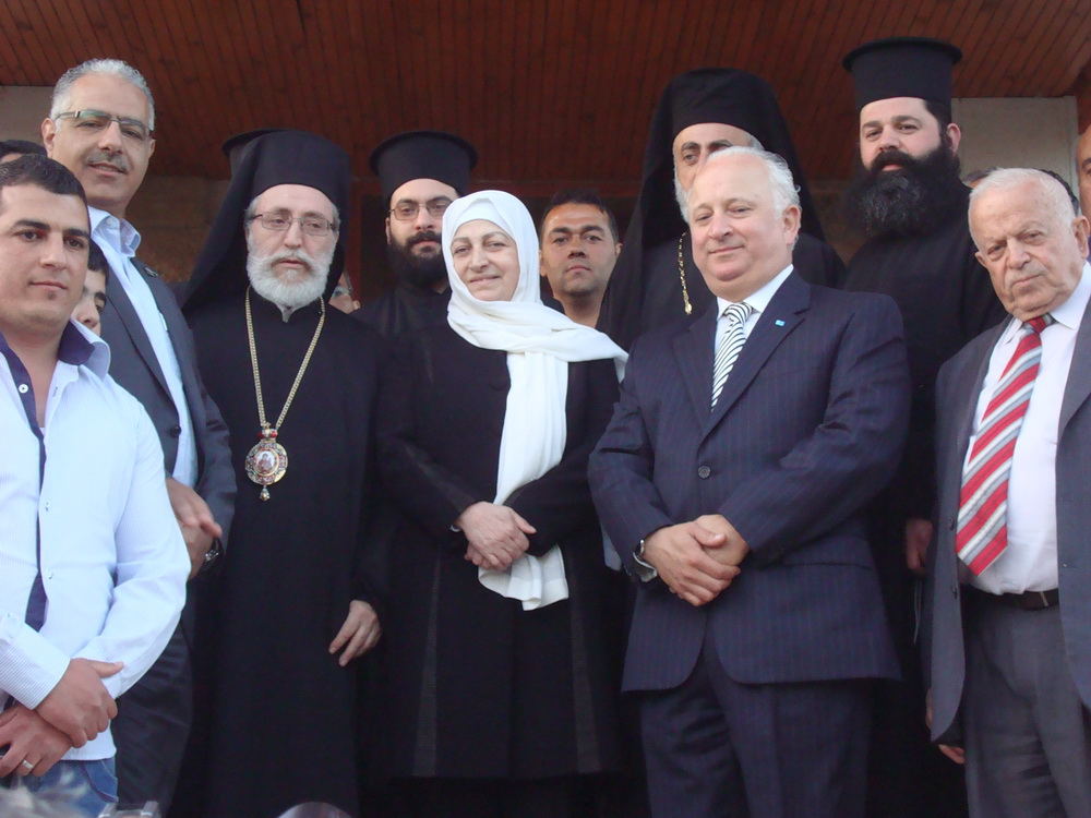 المطران الكفوري وفاعليات مرجعيون في استقبال النائب بهية الحريري في دار المطرانية