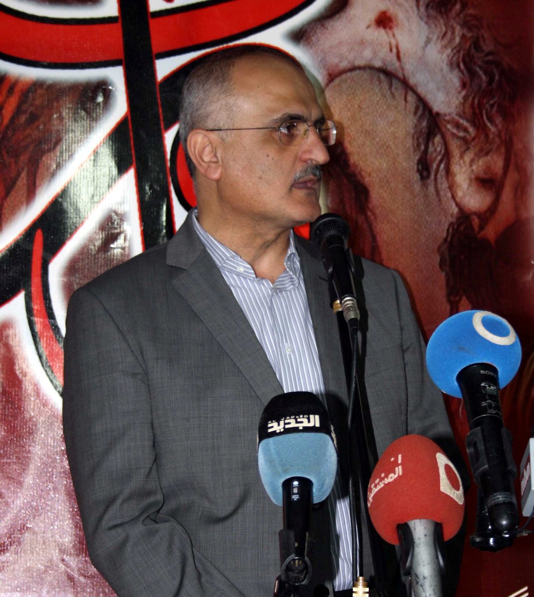 الوزير علي حسن خليل متحدثا  في ذكرى اسبوع الحاجة فاطمة خليل رمضان