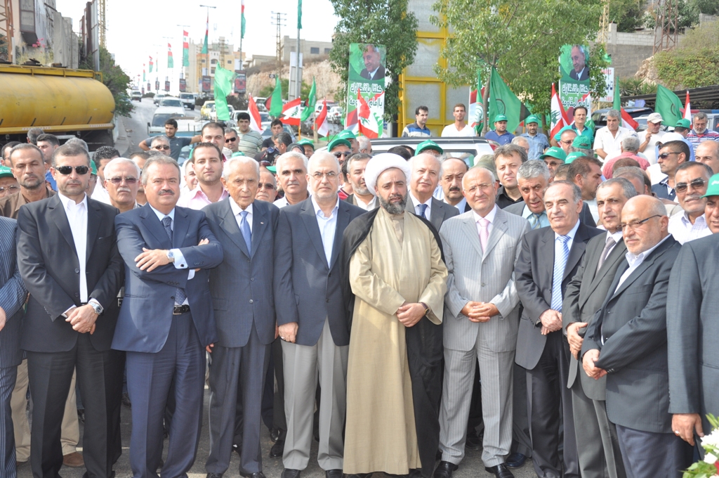 وضع حجر الاساس لاوتوستراد النبطية – مرجعيون باحتفال في كفررمان