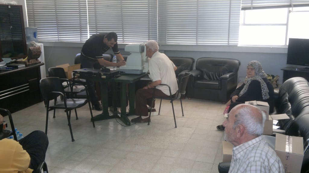 اليوم الصحي المجاني في الخيام الذي دعا اليه مكتب الخدمات والصحة في حركة أمل تحت عنوان حملة الامام الصدر الطبية