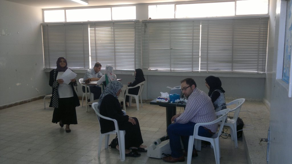 اليوم الصحي المجاني في الخيام الذي دعا اليه مكتب الخدمات والصحة في حركة أمل تحت عنوان حملة الامام الصدر الطبية