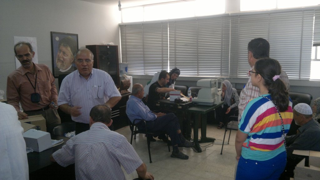 اليوم الصحي المجاني في الخيام الذي دعا اليه مكتب الخدمات والصحة في حركة أمل تحت عنوان حملة الامام الصدر الطبية