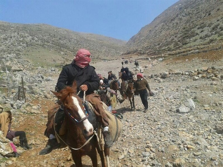 نازحون سوريون باتجاه شبعا