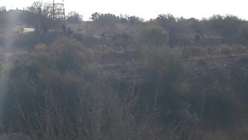  انتشار لجنود العدو  بمحاذاة السياج التقني قبالة عيترون