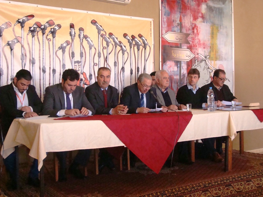 لقاء في ابل السقي حول ازمة اللاجئين السوريين