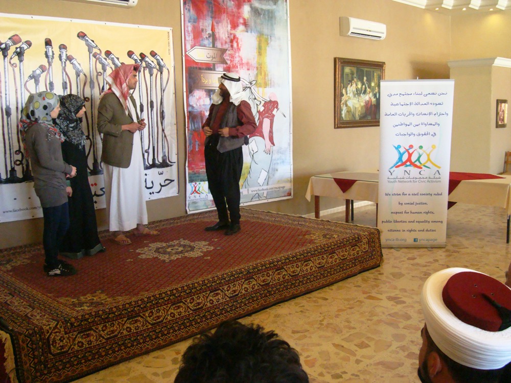 لقاء في ابل السقي حول ازمة اللاجئين السوريين