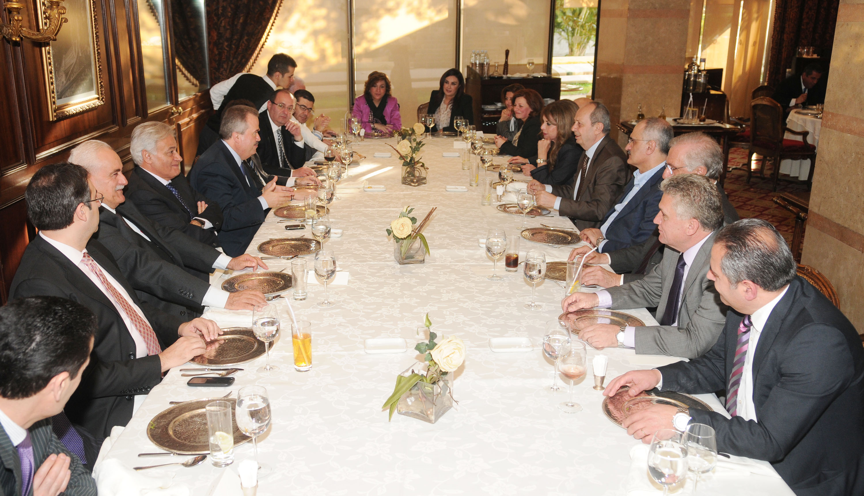 حفل الغداء التكريمي للقاضي عوني رمضان رئيس ديوان المحاسبة