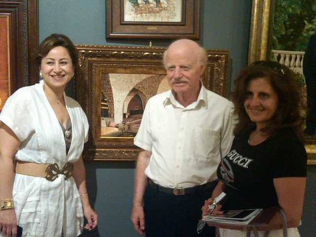 الشاعر الياس لحود وزوجته مع الفنانة مجد رمضان