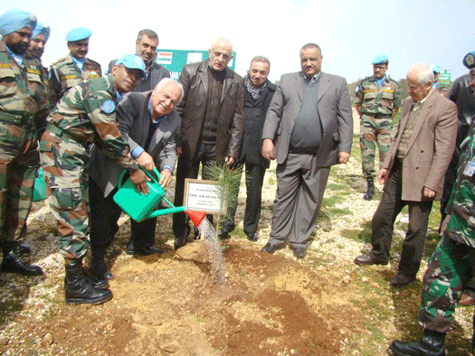 تشجير في نقار كوكبا بتعاون الثروة الحرجية والكتيبة الهندية