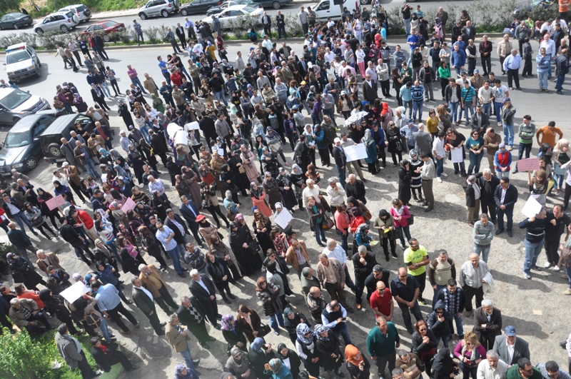 إعتصام حاشد  في النبطية يشل المؤسسات والادارات الرسمية