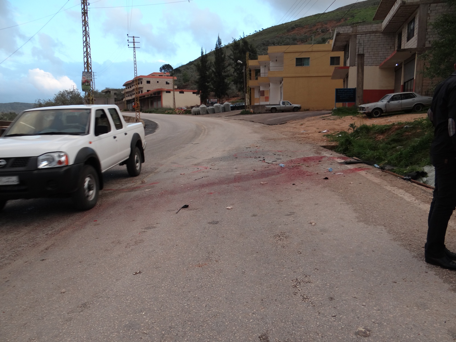 من حيث كانت الحافلة متوجهة صعوداً