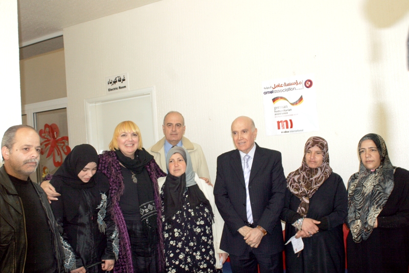 رئيسة البرلمان الفدرالي الالماني كلوديا روس تزور مراكز مؤسسة عامل