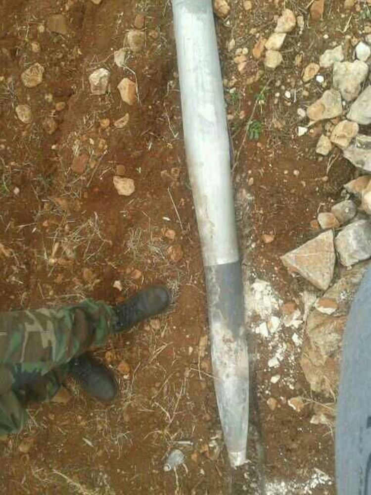 الصاروخ الذي عثر عليه في حقل ببلدة الماري