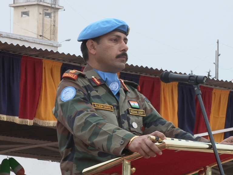 الكتيبة الهندية تحتفل بالعيد الوطني 65 لاستقلال بلادها