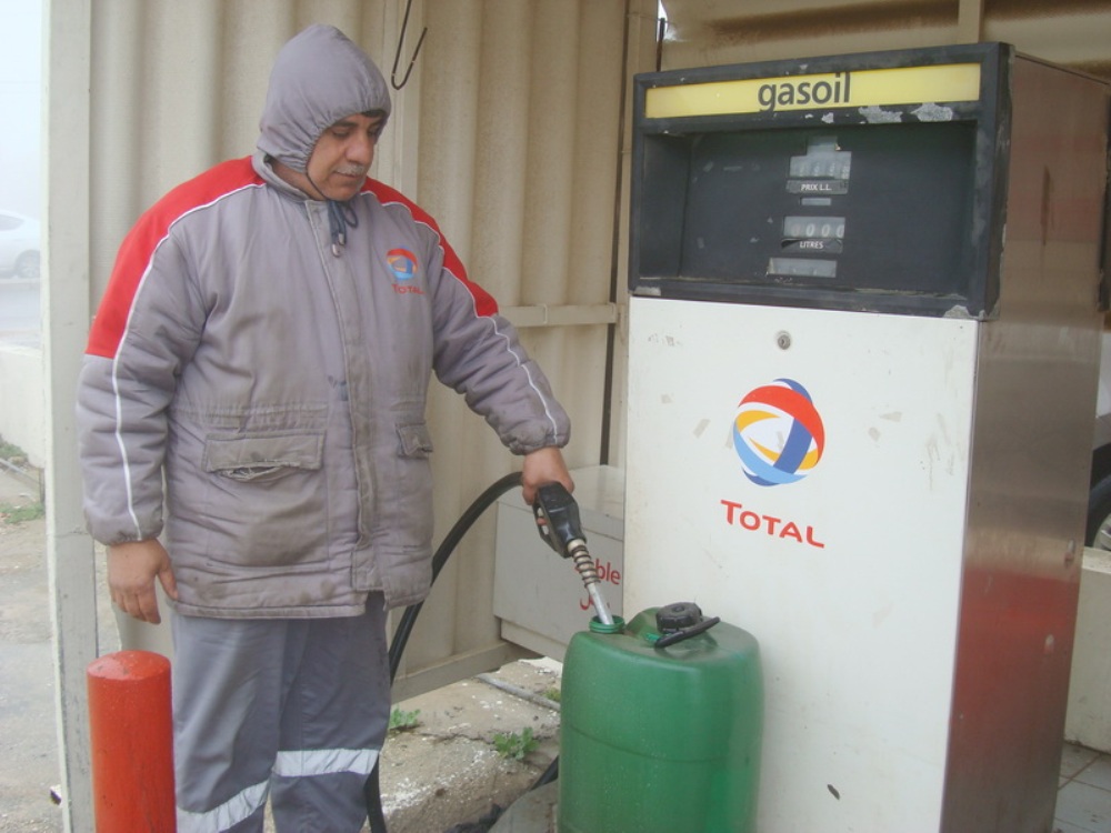 تعبئة مازوت لزوم التدفئة