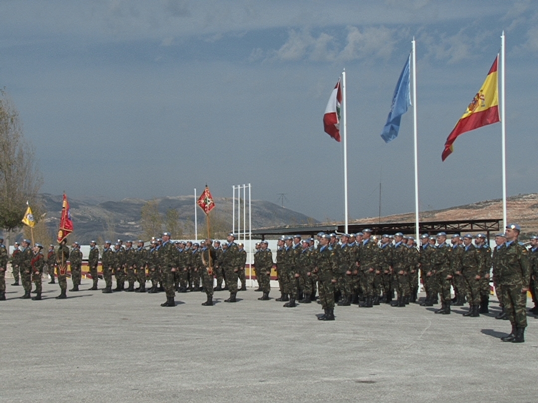 عناصر الوحدة الاسبانية المشاركة في الاحتفال