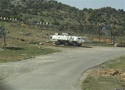 آلية لـ «اليونيفل» تتمركز قبالة مزارع شبعا المحتلة