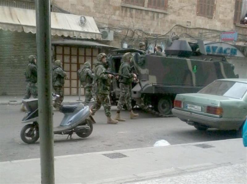 دورية للجيش في الاسواق التاريخية (عمر ابراهيم)