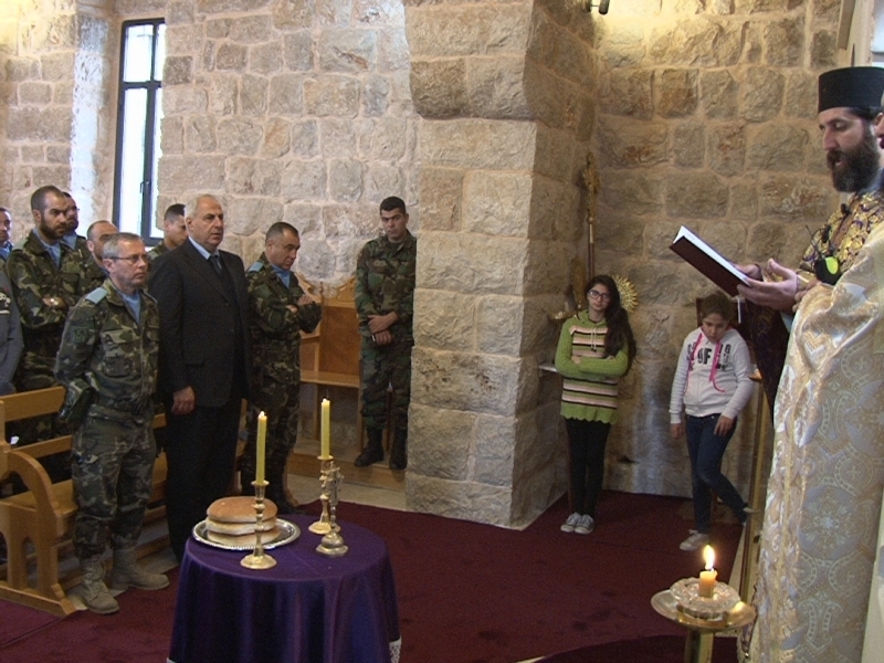 لاب سلوم يرأس قداسا في كنيسة القديس جاورجيوس في ابل السقي