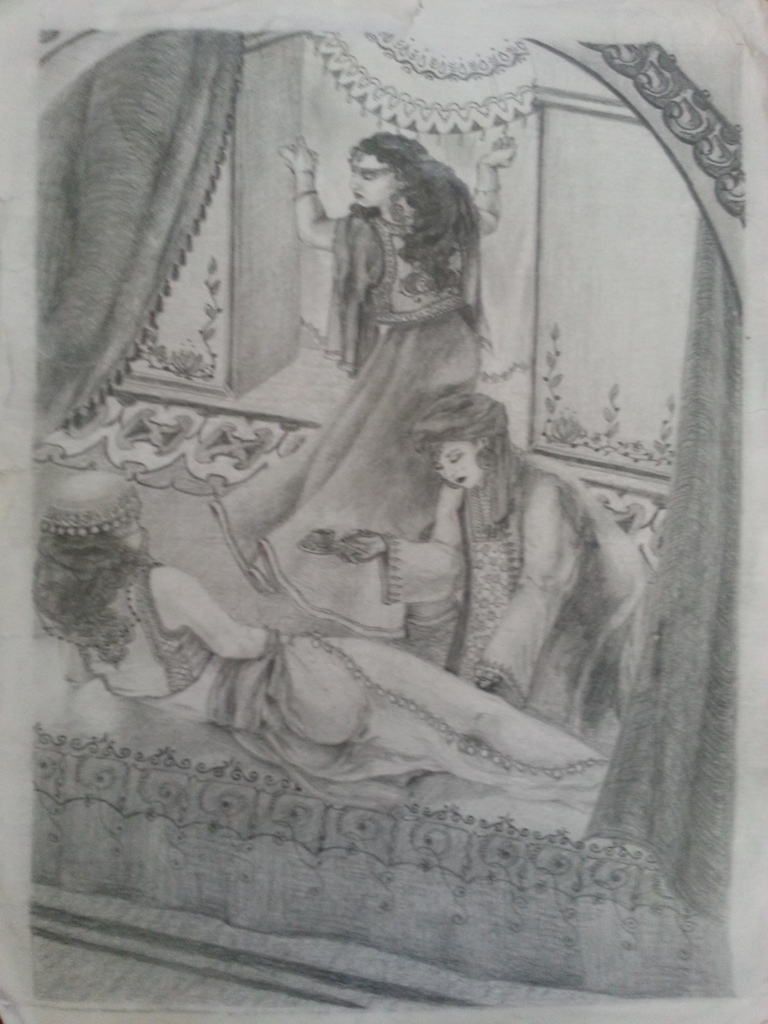 اهداء من ميكاييلا في اعتراف للثقافة العربيّة و أثرها في رسم الفنانة المبدعة