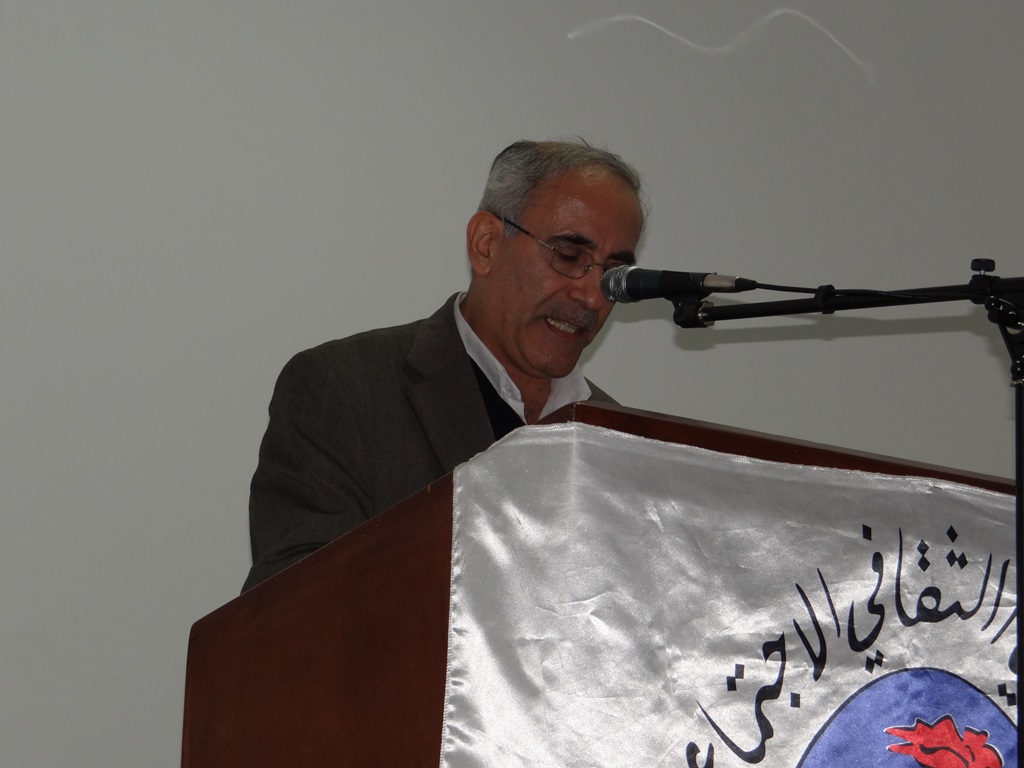 في الندوة التي أقيمت بذكرى استشهاد الدكتور شكرالله كرم بدعوة من نادي الخيام الثقافي الإجتماعي)