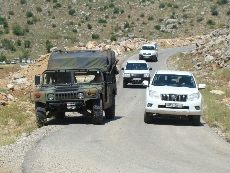 ممثل الامين العام للامم المتحدة بلامبلي يتفقد الخط الأزرق والنازحين السوريين