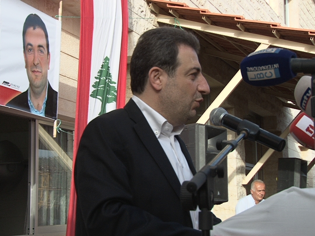 الوزير ابو فاعور متحدثا