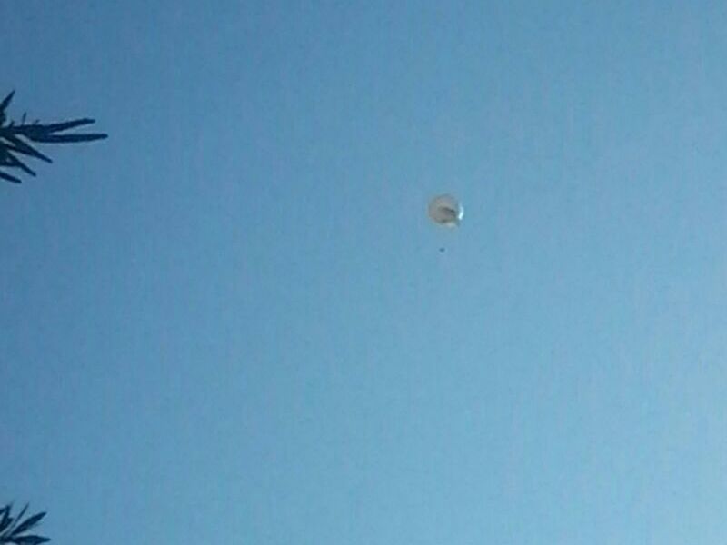 المنطاد الآخر الذي رفعه العدو فوق الغجر والوزاني للمراقبة والتجسس