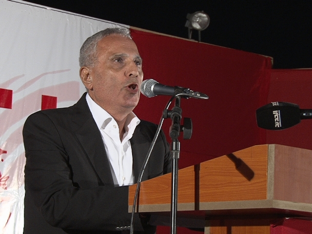 الامين السابق للحزب الشيوعي فاروق دحروج متحدثا