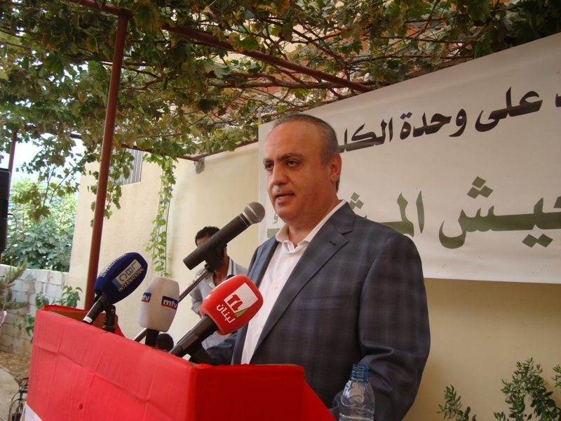 وئام وهاب في عين جرفا قضاء حاصبيا‎: ستبقى مرجعيتنا الدولة والجيش لأن الأمن الذاتي لا يحقق شيئا