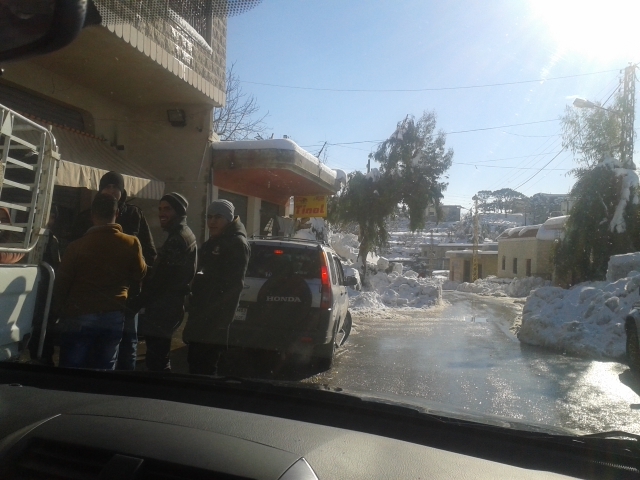 كفرشوبا تحت الثلج