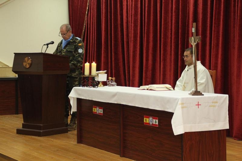 الاحتفال بالقداس الالهي في مقر الوحدة الاسبانية